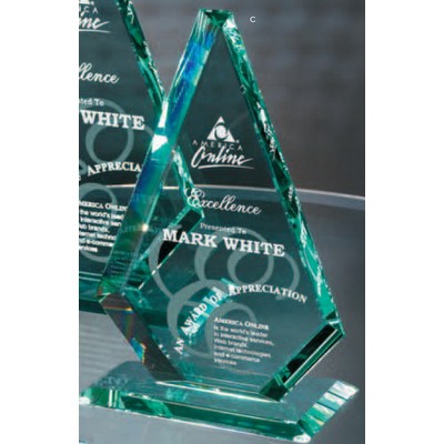 Medium Jade Crystal American Diamond Award