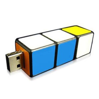 Puzzle Cube USB Drive w/Key Chain (256 MB)