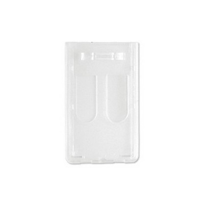 2.15" W x 3.44" H - Vertical Rigid Card Holder (Blank)