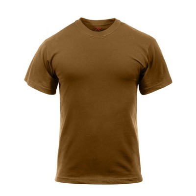 Cotton/Polyester Brown Military T-Shirt (3XL)