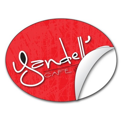 Sticker / Decal - UV-Coated Vinyl - 4x3 Oval Shape