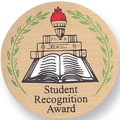 2" Student Recognition Award Mylar Medallion Insert Disc