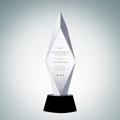 Torch Of Liberty Optical Crystal Award (Large)