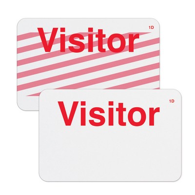 Handwritten Two-Piece Expiring Badge Front Part, 1 Week (Visitor)