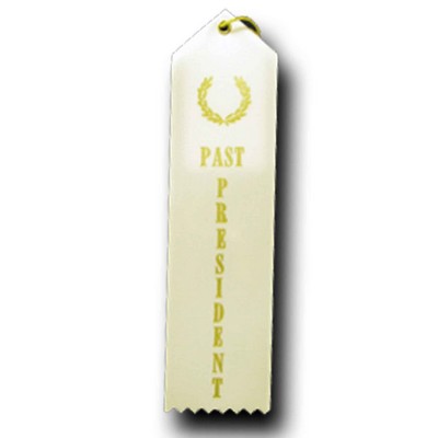 Standard Stock Ribbon w/Card & String (2"x 8") - Past President