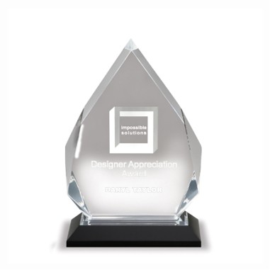 Silver Diamond Impress Acrylic Award