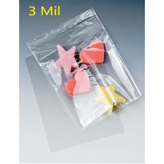 3 Mil Lay Flat Polyethylene Bag (7"x10")