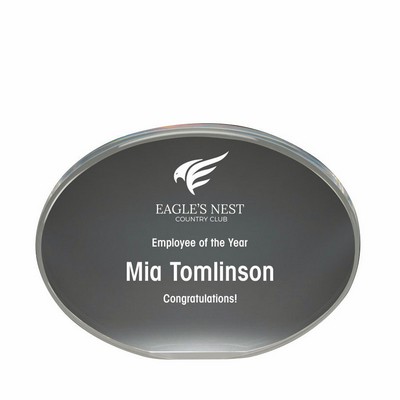 Clear Acrylic Oval Award