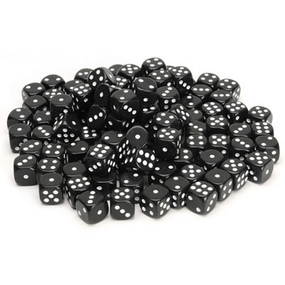 Black Dice w/ Rounded Corners - 100 Pack