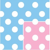 Reversible Baby Dots Baby Gift Wrap (833'x30" or 36")