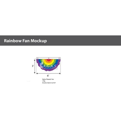 Rainbow Full Fan 3'X6'