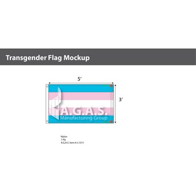 Transgender Deluxe Flag 3'X5'