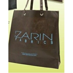 Imported Non-Woven Designer Style Tote Bag w/ Grommets (16"x6"x12")