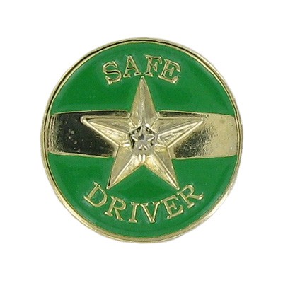 ¾" Safe Driver Award Pins