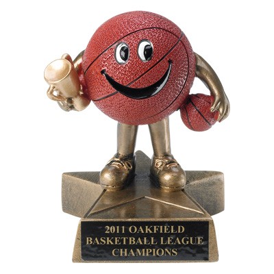 4" Basketball Resin Trophy