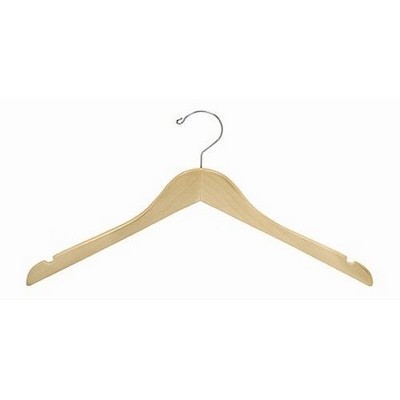 Petite Size Natural Wooden Dress Hanger