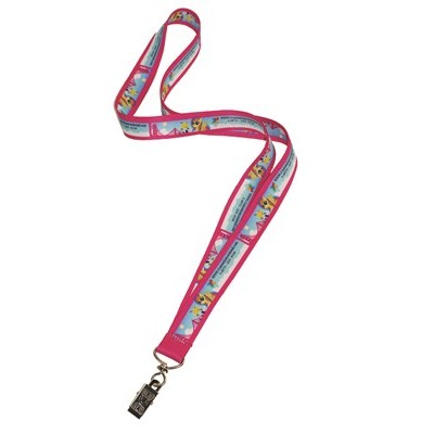 ¾" Lanyard w/Bulldog Clip Attachment