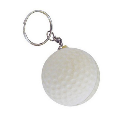 Stress Golf Ball Key Ring