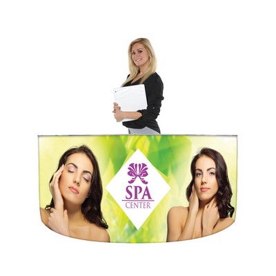 EZ Fabric Counter Curved Quad Graphic Package