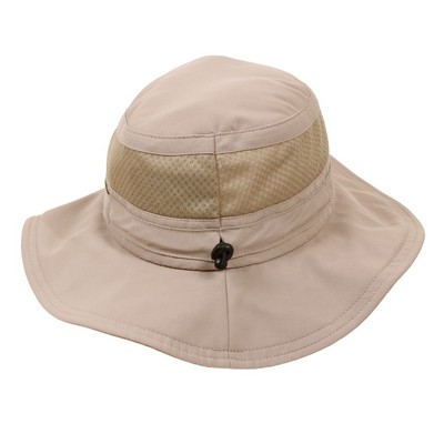 Khaki Lightweight Adjustable Mesh Boonie Hat