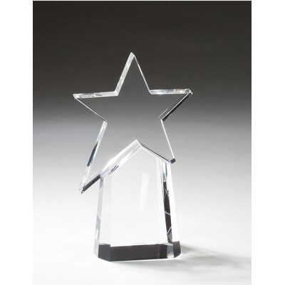 Optic Crystal Star Award - 7 1/2'' h