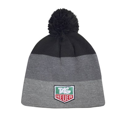 Marquette Tri-Tone Striped Beanie