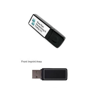 64 MB Rectangular Epoxy Dome USB Flash Drive