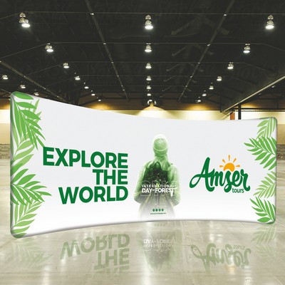 Curved 20' Tension Fabric Backdrop Display