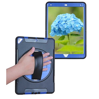 Kidder iPad Pro 12.9" Rotating Case with Hand Strap (Blue)