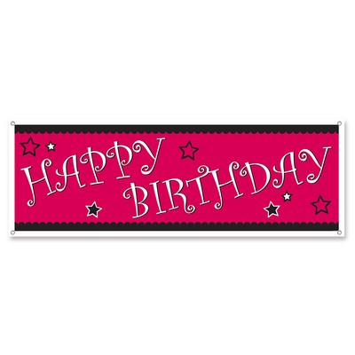 Happy Birthday Sign Banner