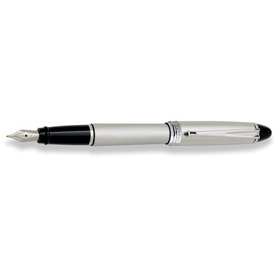 Luxury Line Aurora Ipsilon Fountain Pen Silver all Chrome Cap and Barrel Satin Finish