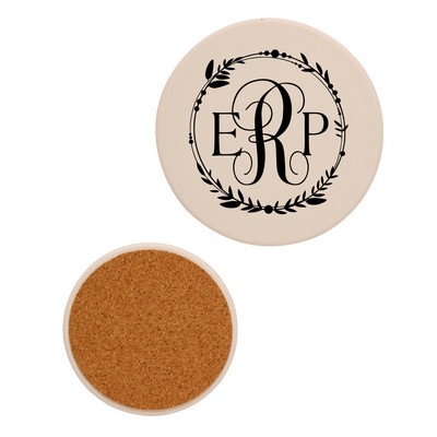 4" Round Absorbent Stone Coaster