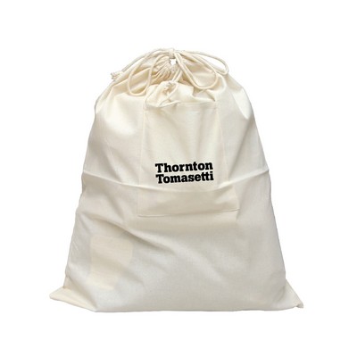 Cotton Small Laundry Bag with front pocket