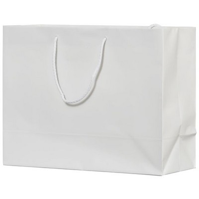 Matte Laminated White Mini-Vogue Eurotote (13"x5"x10")