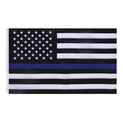 Deluxe 3'x5' Thin Blue Line Flag