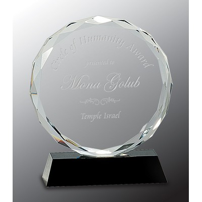 Round Facet Crystal Award