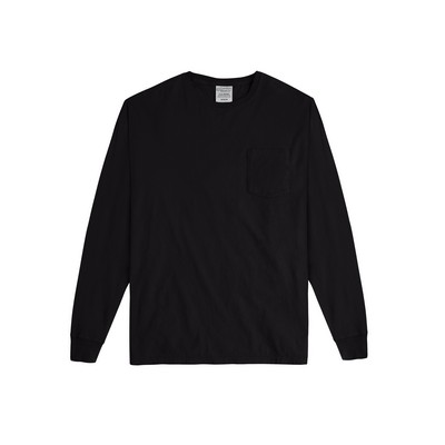 ComfortWash® Garment Dyed Adult Long Sleeve T-Shirt w/Pocket