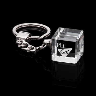 Optical Key Chain - Cube