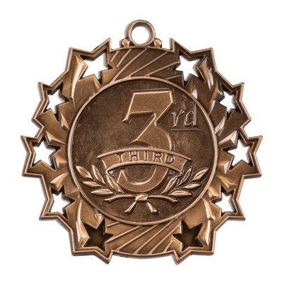 2.25" 3rd Place Ten Star Medal