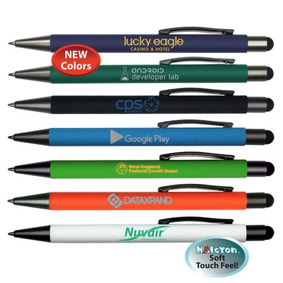 Halcyon® Metal Pen w/Stylus