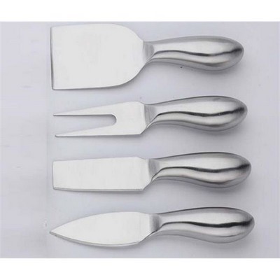 4 Piece Stainless Steel Cheese Knife Set