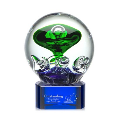 Aquarius Award on Paragon Blue - 4¾" Diam