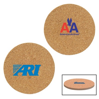 Cork & Fiberboard Round Beverage Coaster