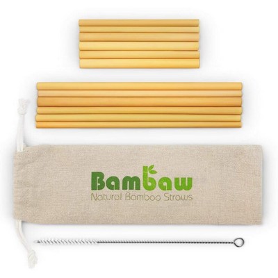 Reusable Eco-Friendly Natural Bamboo Drinking Straws