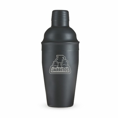 Ash: 18-Ounce Matte Black Cocktail Shaker by True