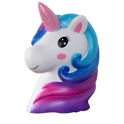 Slow Rising Scented Squishy Unicorn Head-Galaxy