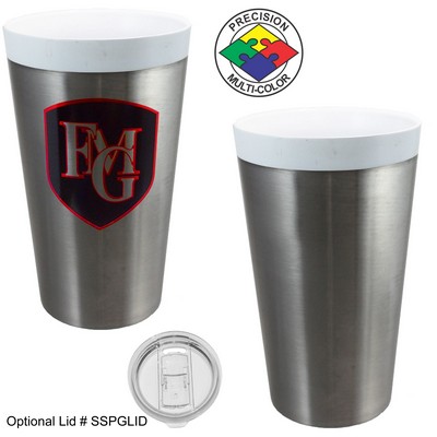 18 Oz. Stainless Vacuum Double Wall CeramiSteel Tumbler (Screen Printed)