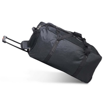 Everest 36" Deluxe Wheeled Duffel, Black