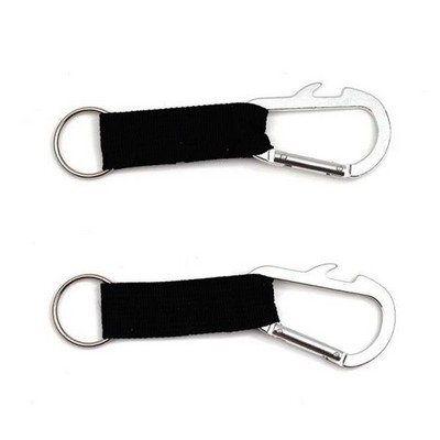 Carabiner Hook w/Lanyard (5.9")