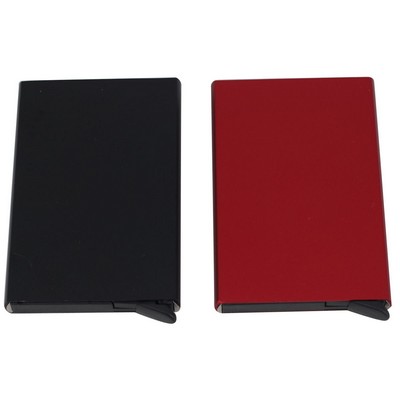 Aluminum Card Case RFID Blocking with Pop-up Design